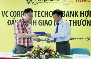 VCCorp bắt tay Techcombank phát triển thương mại điện tử